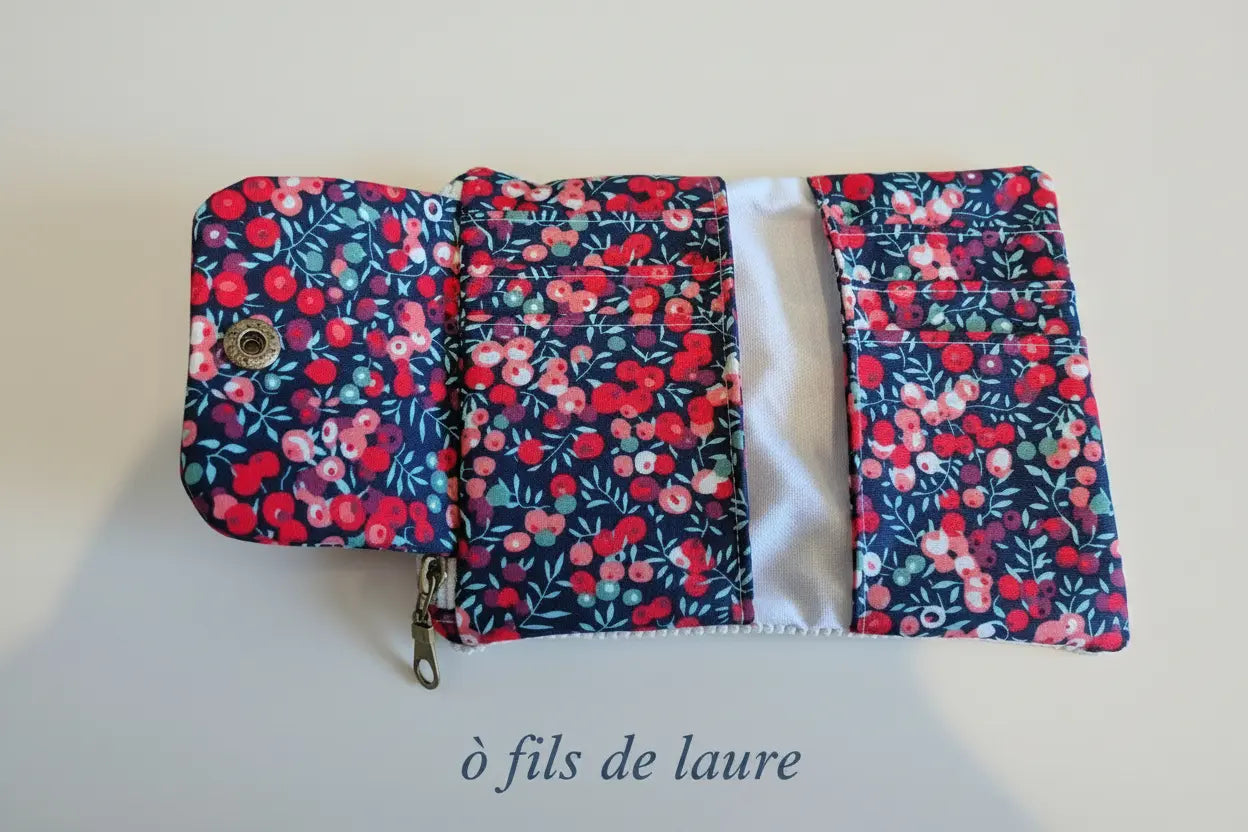 Porte-monnaie Cerise sur le Zip