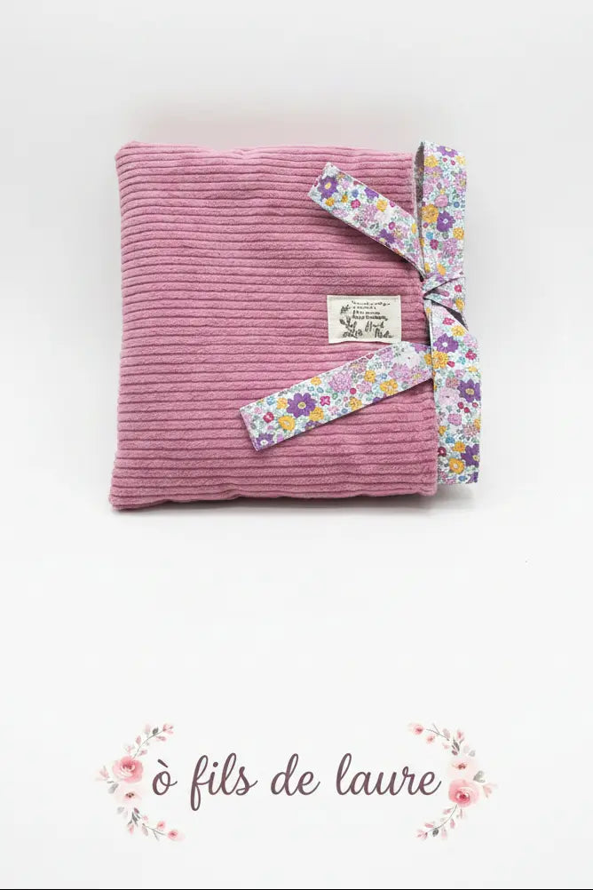 Pochette livre poche Velours Pivoine