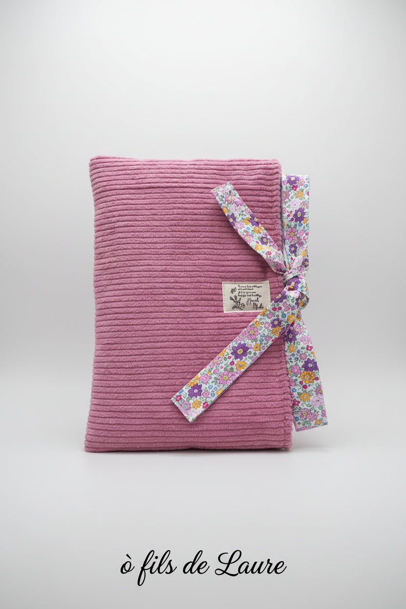 Pochette livre broché Velours Bonbon