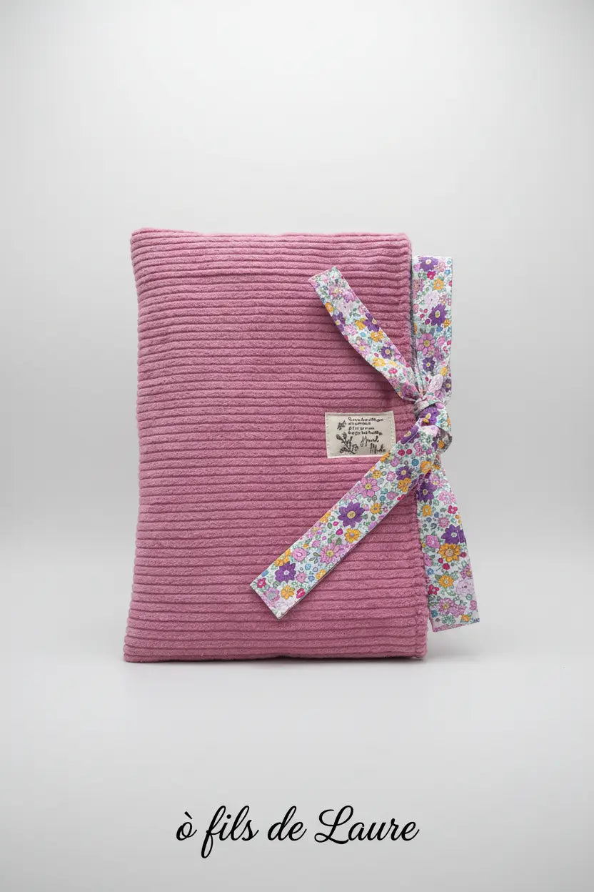 Pochette livre broché Velours Bonbon