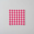 Coton Lavable Douceur Vichy rose 14 x 14 cm