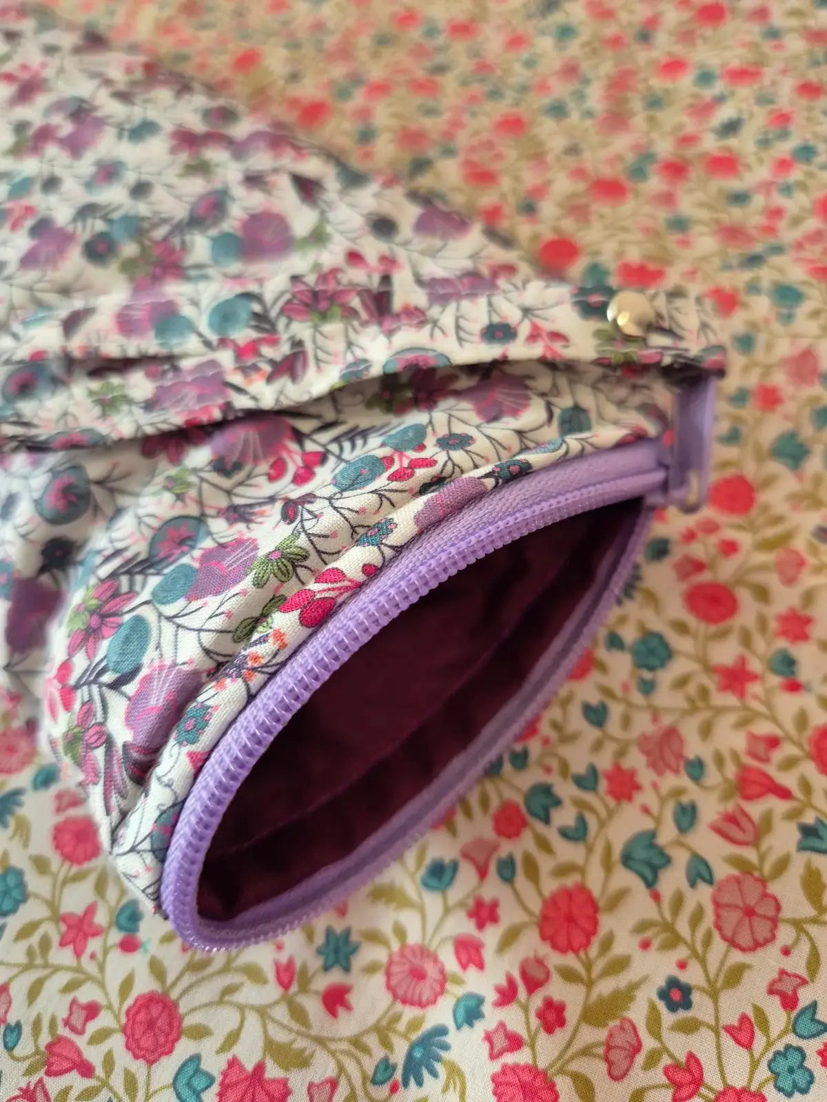 Étui à lunettes Bouquet Parme