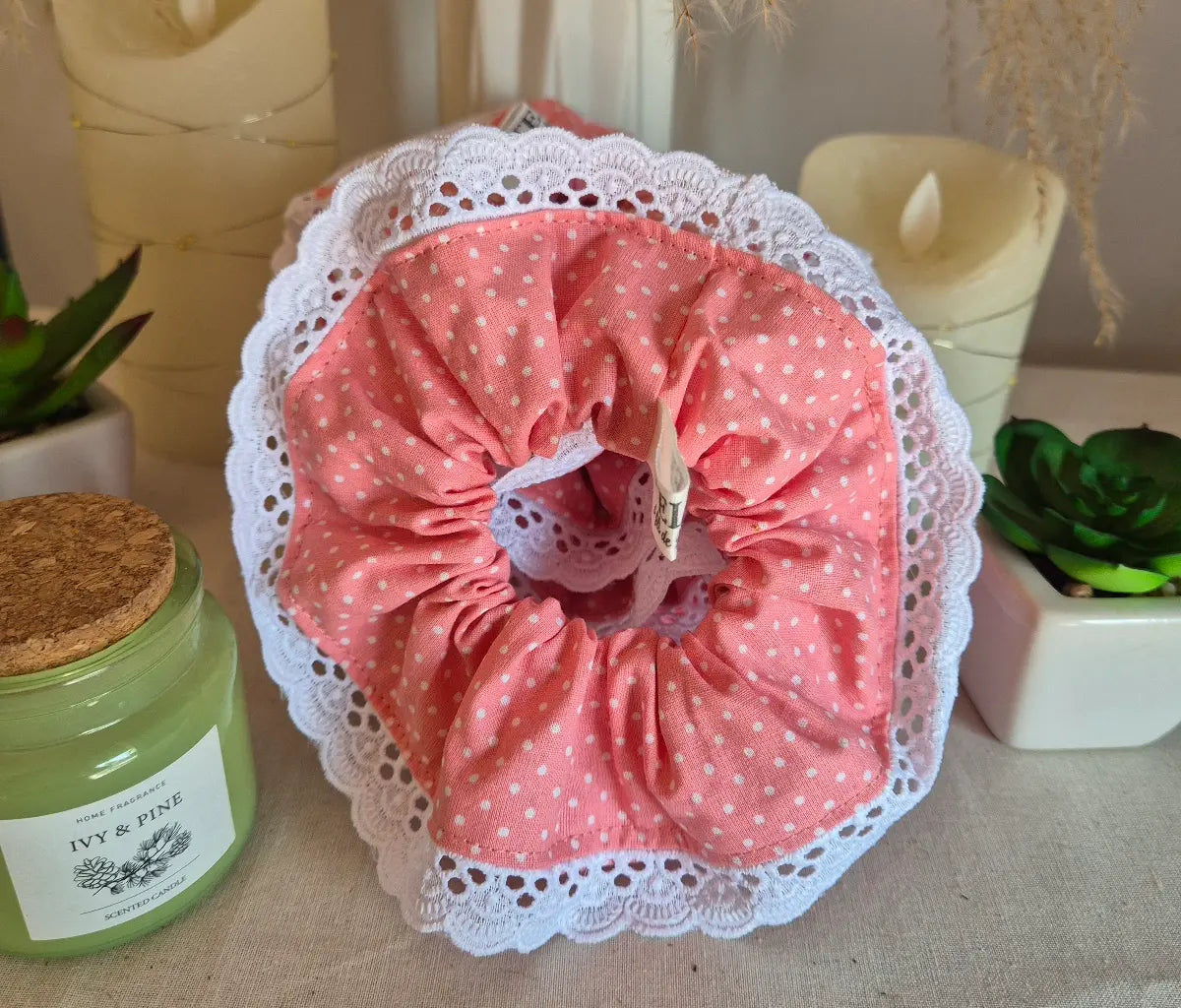 Chouchou Dentelle & Pois