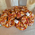 Chouchou Fleuri Terracotta & Moutarde