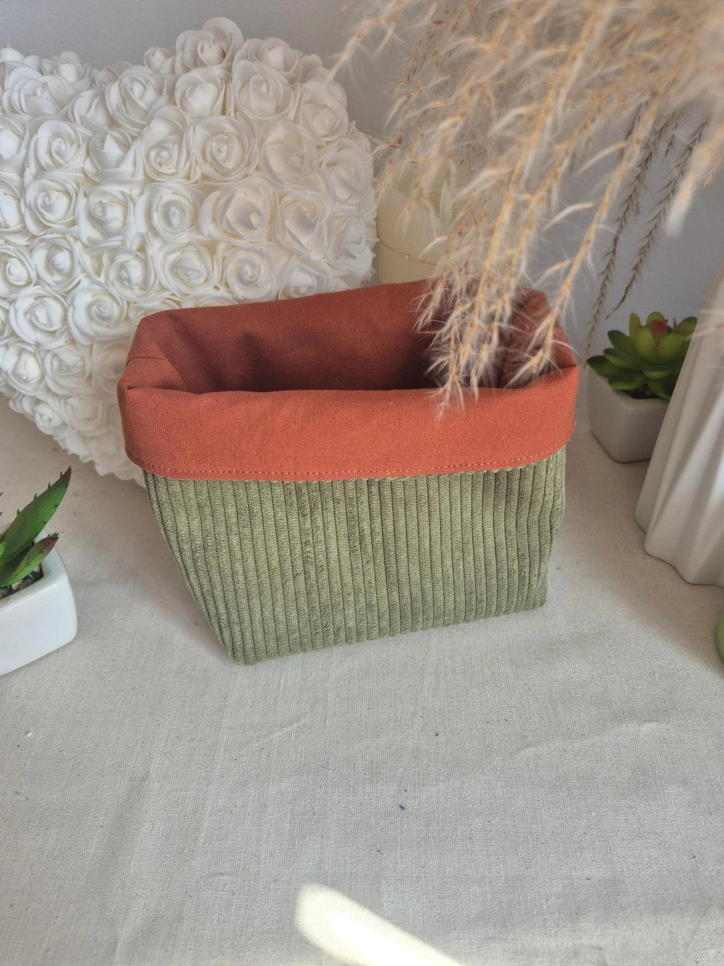 Coton  Lavable Grandes Fleurs Rétro  10 x 10 cm