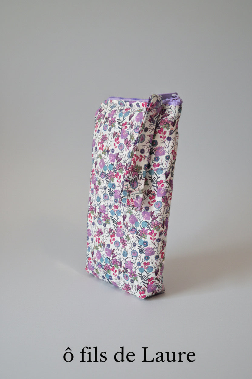 Étui à lunettes Bouquet Parme