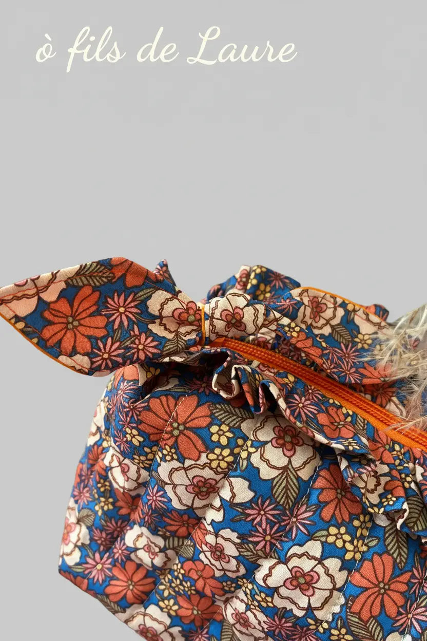 Trousse de toilette capucine Retro