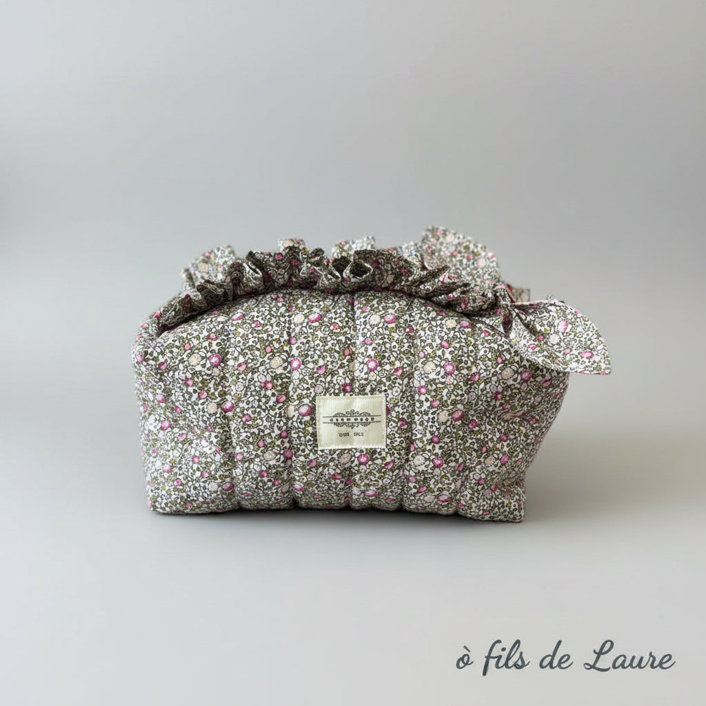 Trousse de toilette cocon fleuri