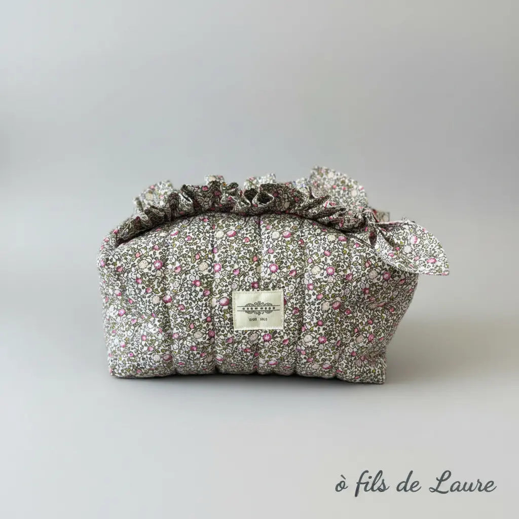 Trousse de toilette cocon fleuri