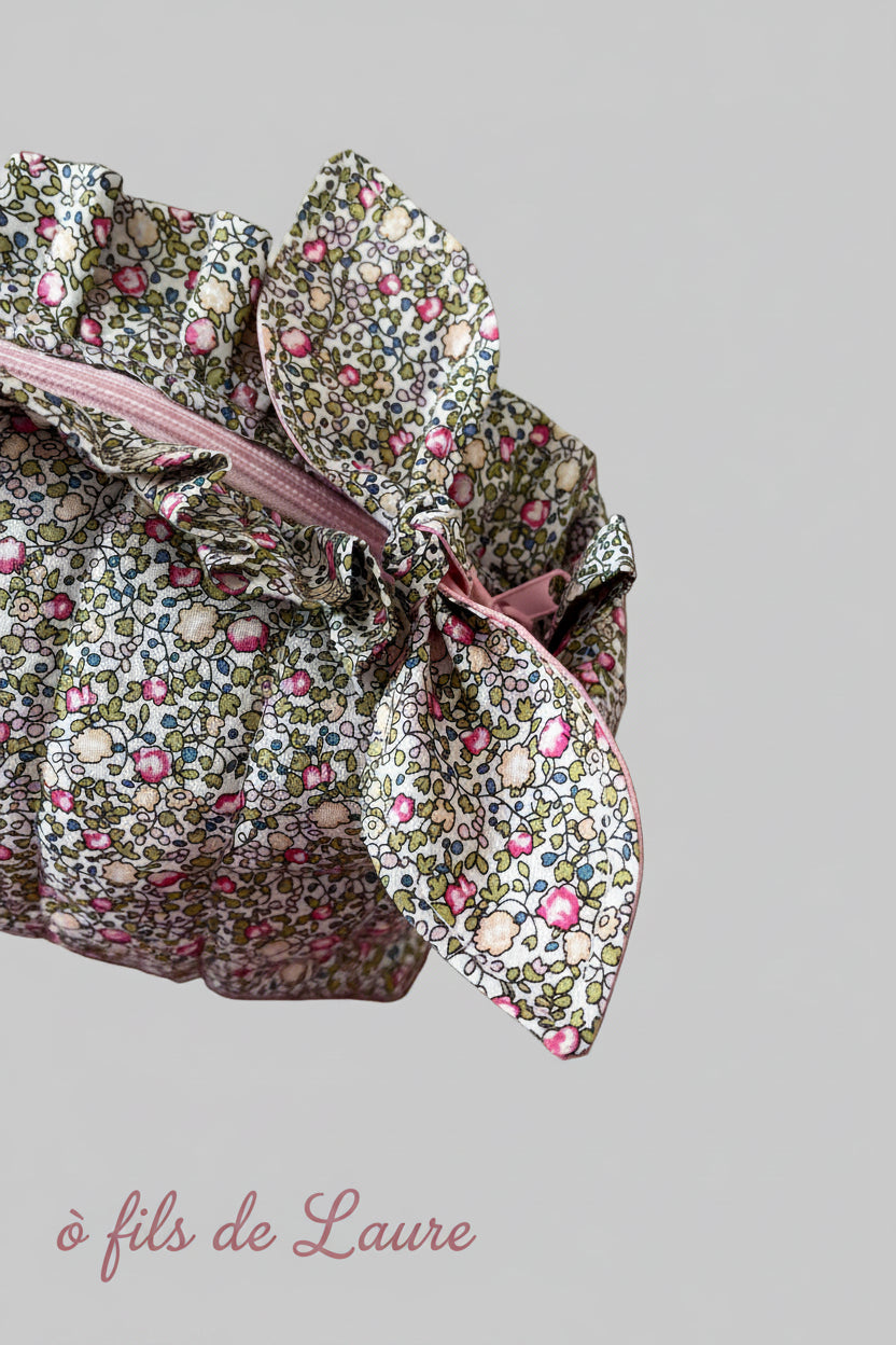 Trousse de toilette cocon fleuri