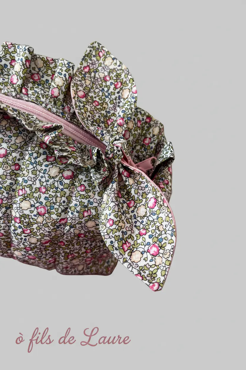 Trousse de toilette cocon fleuri