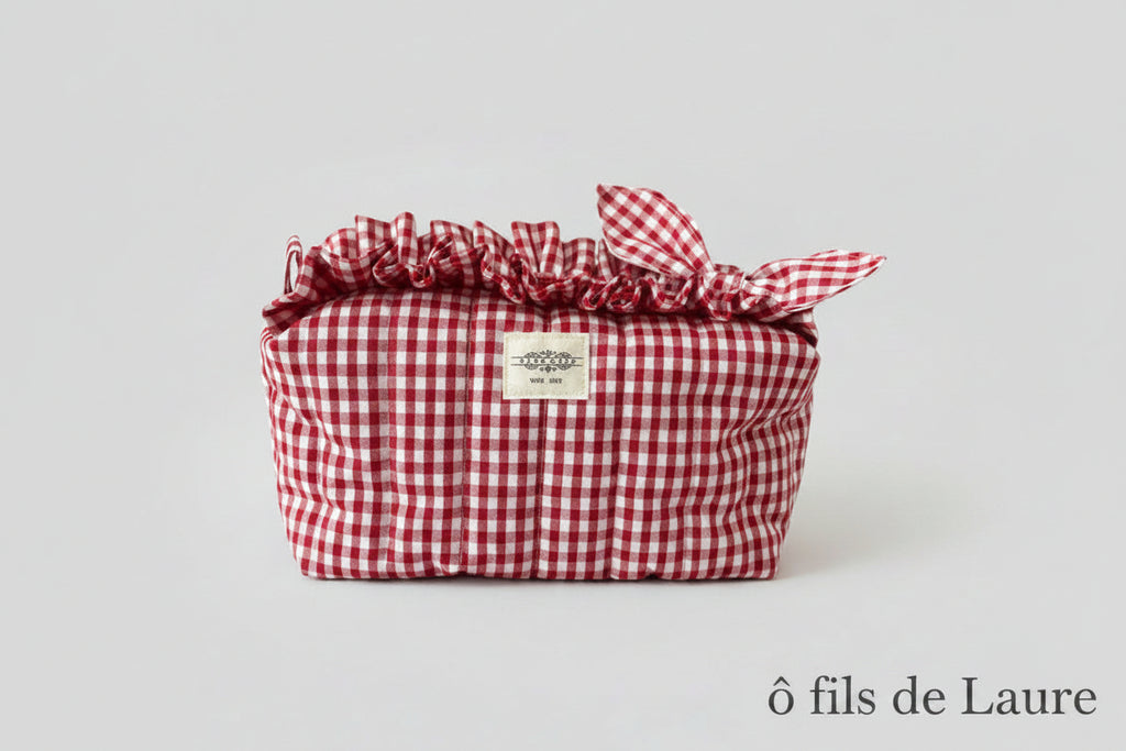 Trousse de toilette rouge coquette