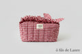 Trousse de toilette rouge coquette