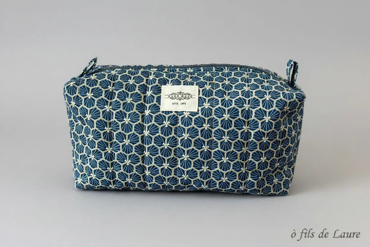Trousse de toilette bleue homme