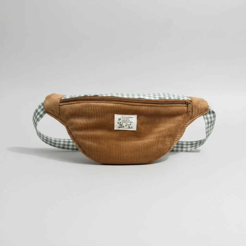 Sac Banane noisette vichy