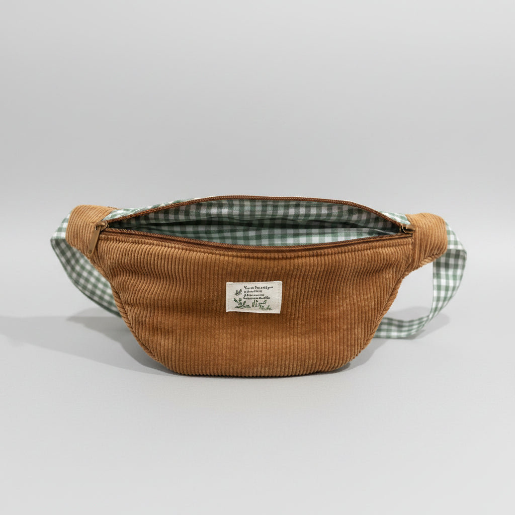 Sac Banane noisette vichy