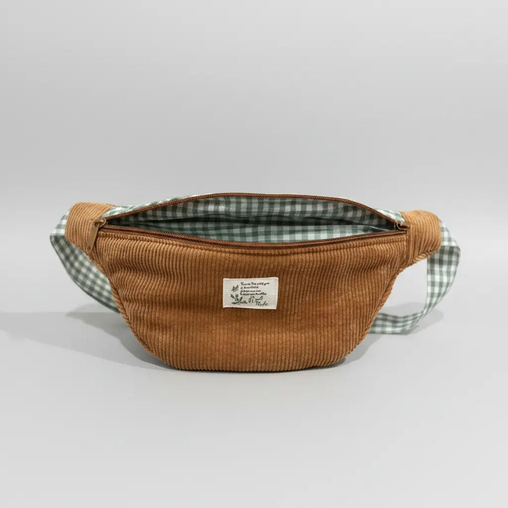 Sac Banane noisette vichy