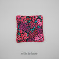 Coton Lavable Douceur Fleurs de Minuit 10 x 10 cm