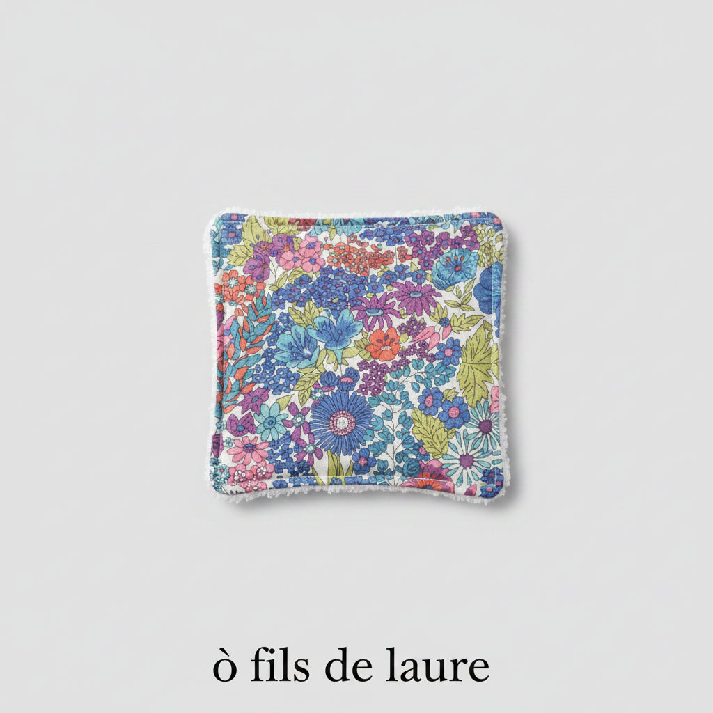 Coton Lavable Douceur Liberty Meadow 10 x 10 cm