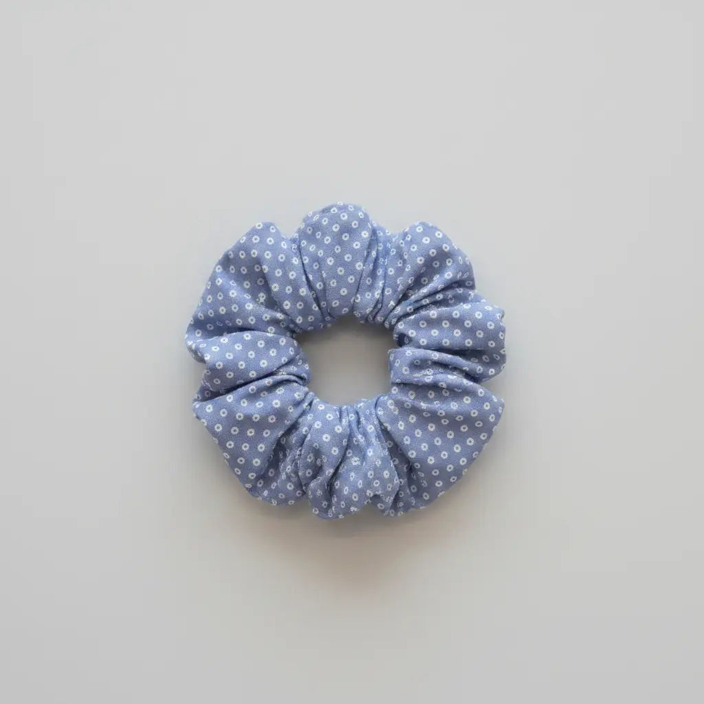 Chouchou Pois Bleu Délicat