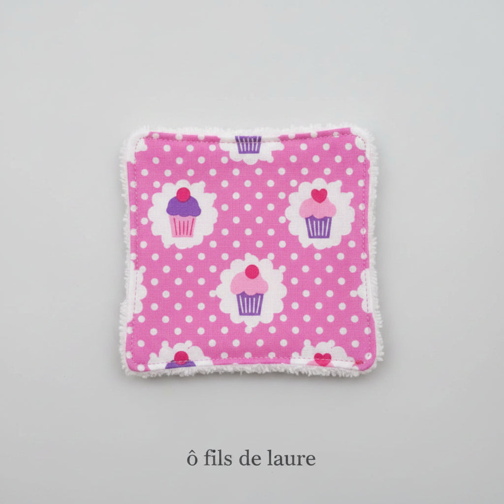 Coton Lavable Douceur Gourmande 10 x 10 cm